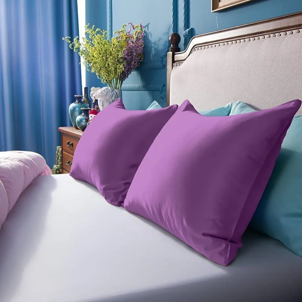 👉 Satin Pillow Cases for Hair and Skin, Luxury Hidden Zipper Pillowcases S…